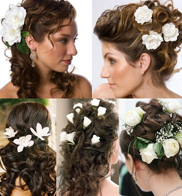 Beautiful Wedding Hairstyles with Flowers