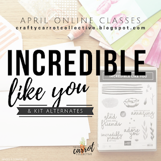 Incredible Like You Online Classes April 2019 - The Crafty Carrot Co.