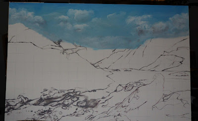  Work in Progress, Sky line. Source shows close up of Clouds number 2 