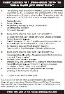 Urgently Required For A Leading Company In Qatar