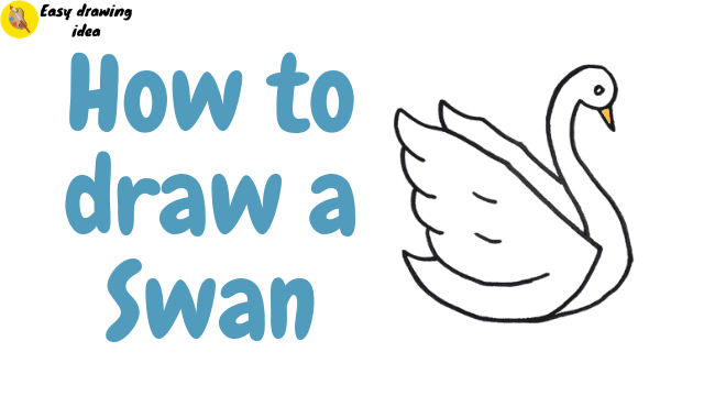 How to Draw a Swan Step by Step for Kids