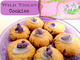 Foraged Wild Violet Biscuit Cookies