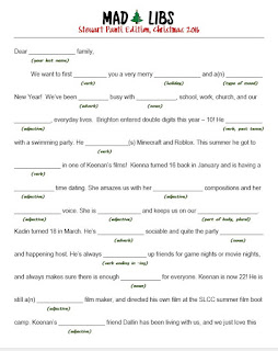 Not So Usual Christmas Letter Mad Libs Style And 23 Other Ideas - roblox mad libs