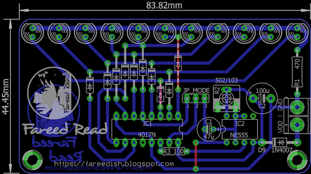 Running Led CD4017