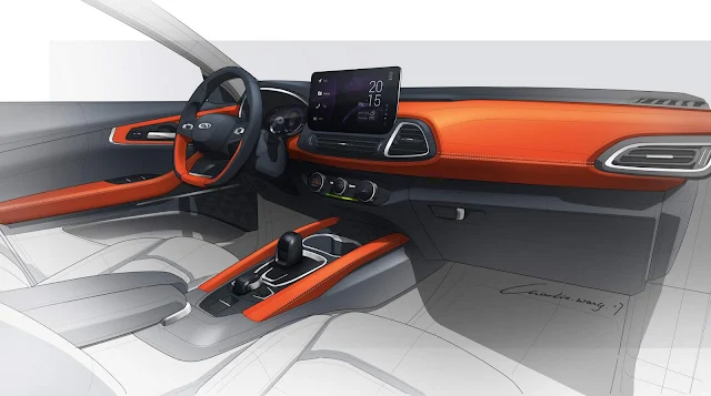 Novo CHery SUV = interior