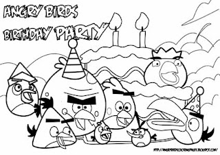 Bird Coloring Pages on New Angry Birds Coloring Pages