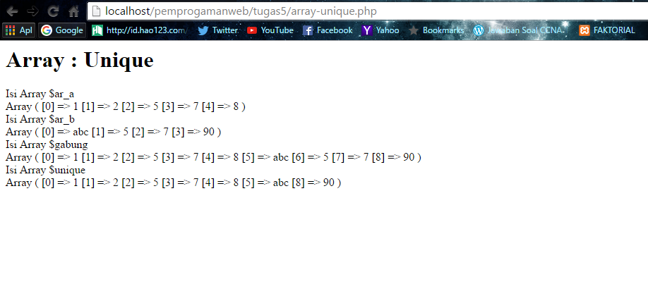 Pengertian Dan Contoh Array Multidimensi dan Array 