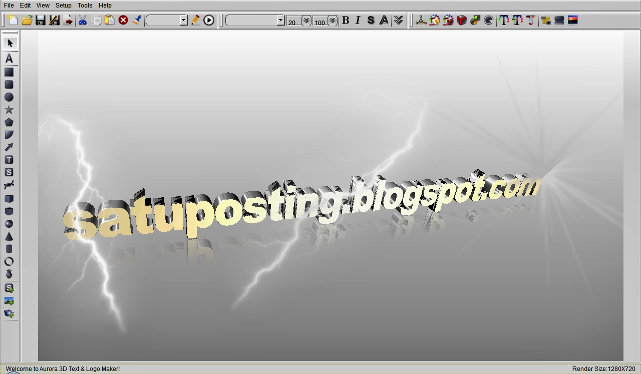 Komputer Tutorial Download Aurora 3D Text Logo Maker