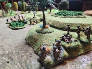 The jumping off point is defended by Australian infantry