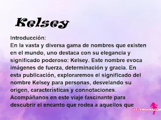 significado del nombre Kelsey