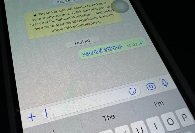 "The WA Me Settings link is currently making waves as it can cause WhatsApp application errors and force it to close. (KOMPAS.com/Zulfikar Hardiansyah)"