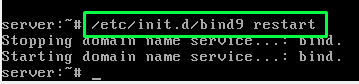merestart bind9 debian