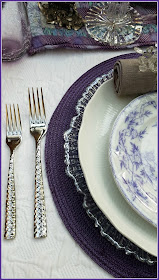 Purple Fire and Ice Tablescape for your dining table