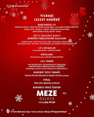 meze özlüce bursa yılbaşı programı 2024