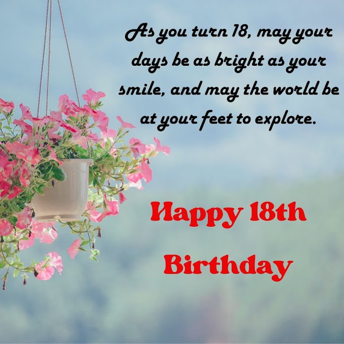 Happy 18th Birthday Images Wishes, Messages & Quotes - Have a Blessed Birthday