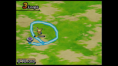 Un moment de capture dans le jeu Pokémon ranger