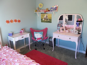 Vintage, Paint and more... little girls room done with painted thrifted furniture