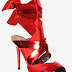 Marciano Satin Red Evening Sandal