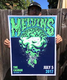 The Melvins rock poster with artist Daryll Peirce