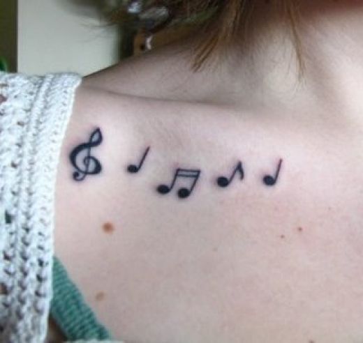 music notes tattoo designs. I just love this music note