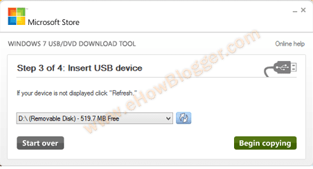 Create Windows 7 / 8 Boot able USB