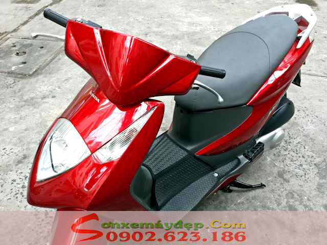 Sơn xe Honda Dylan màu đỏ bóng bẩy cực đẹp