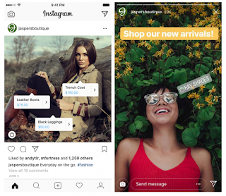 Contoh implementasi Instagram Shopping - Leafcoder.org