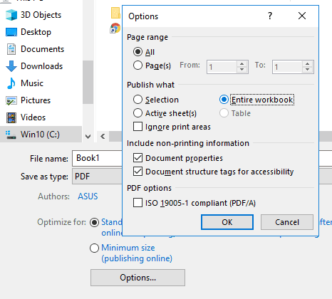 Gambar excel save as pdf option entire workbook