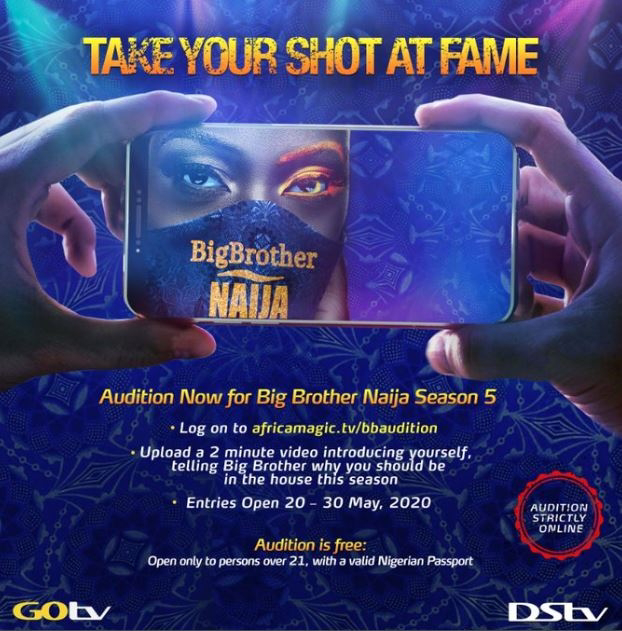 #BBNaija :How To Audition For Big Brother Naija 2020.