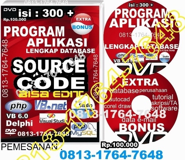 Contoh Tesis / Skripsi / Tugas Akhir, Program Aplikasi, Source Code, Visual Basic, PHP, Delphi, Tutorial gratis dan bisa di Edit 