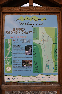 Elk Valley Trail sign British Columbia.