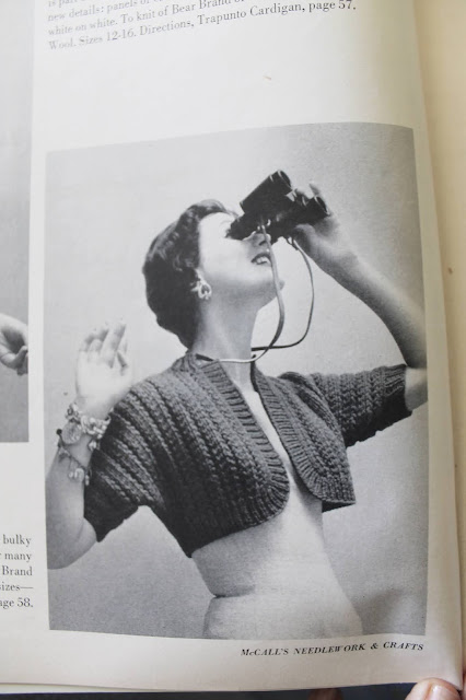 free vintage 1950s toss on bolero knitting pattern