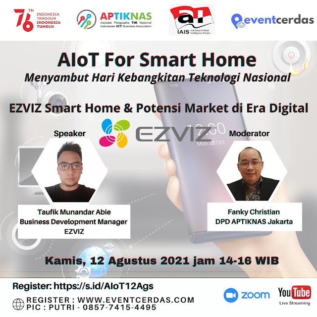 Webinar AIoT "EZVIZ Smarthome & Potensi Market di Era Digital" 12 Ags 2021