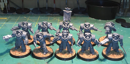 Dark Angels Legion Terminator Cataphractii Squad WIP