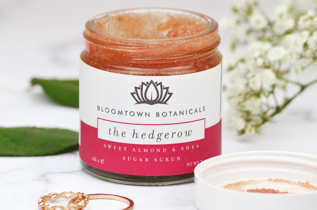 Lovelaughslipstick Blog - Bloomtown Botanicals The Woods & The Hedgerow Sugar Scrub and the Rose Garden Infused Oil Review