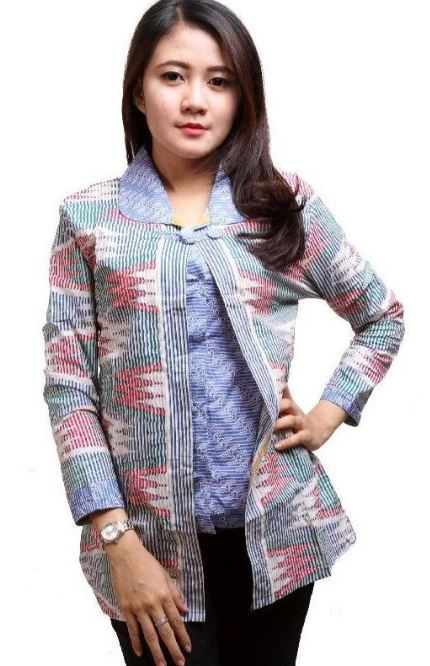 10 Model Baju Batik Atasan Kerja Wanita Terbaru 2019