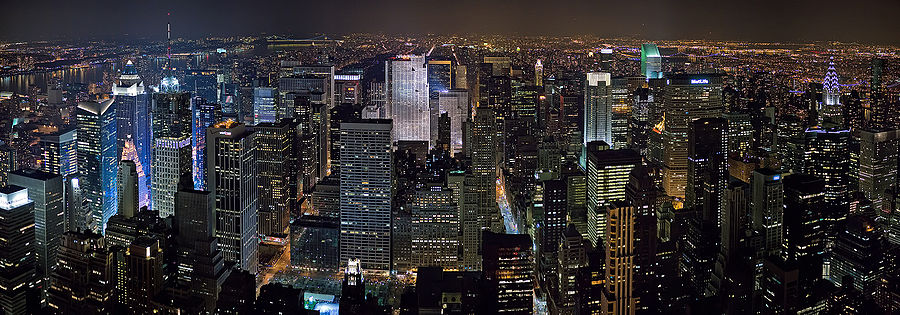 new york city skyline night. new york city skyline at night