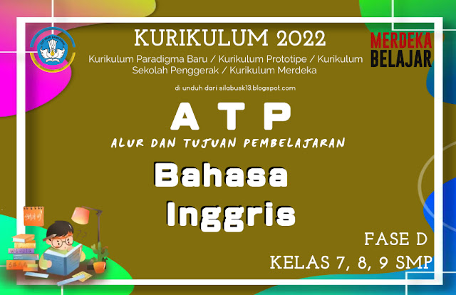 Silabus / Alur Dan Tujuan Pembelajaran (ATP) Bahasa Inggris Kelas 7,8,9 SMP Kurikulum 2022
