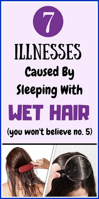 7 Health Problems That Are Caused By Sleeping With Wet Hair