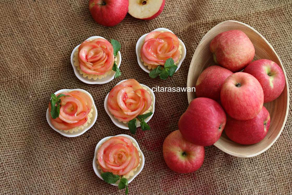 Apple Rose Cheese Tart ~ Resepi Terbaik