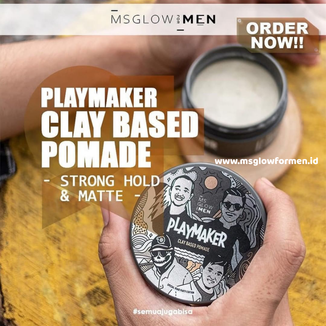Pomade Clay Based Ms Glow For Men Original