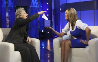 Hillary Clinton at Tyra Banks Show to be aired on Friday