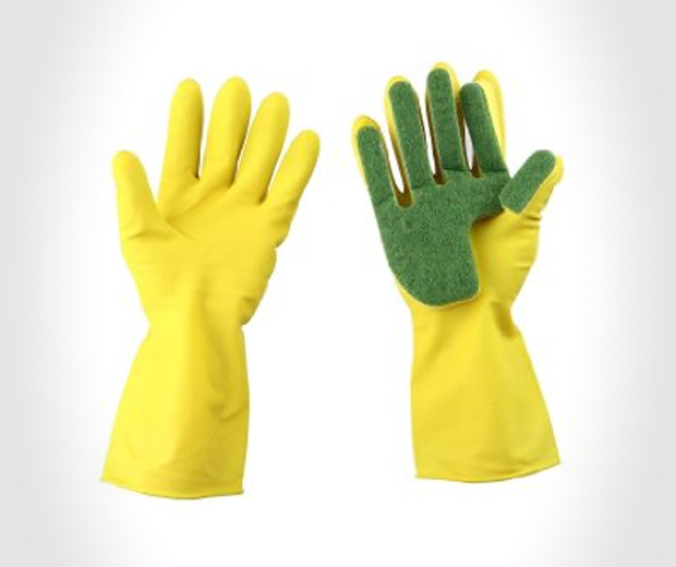 Sponge Tipped Rubber Gloves