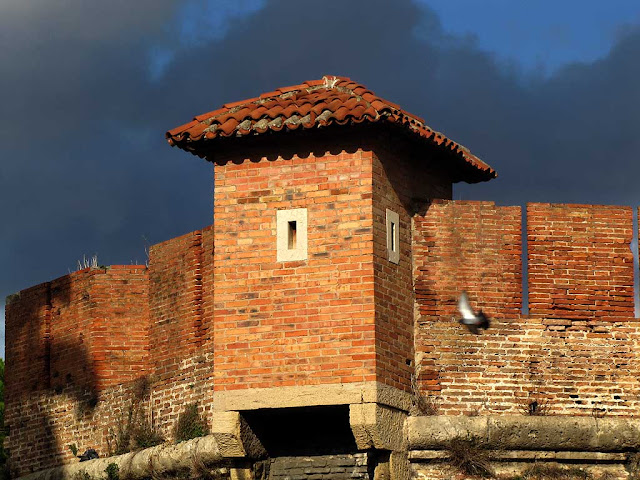 Turret at the entrance of the Fortezza Nuova, Livorno