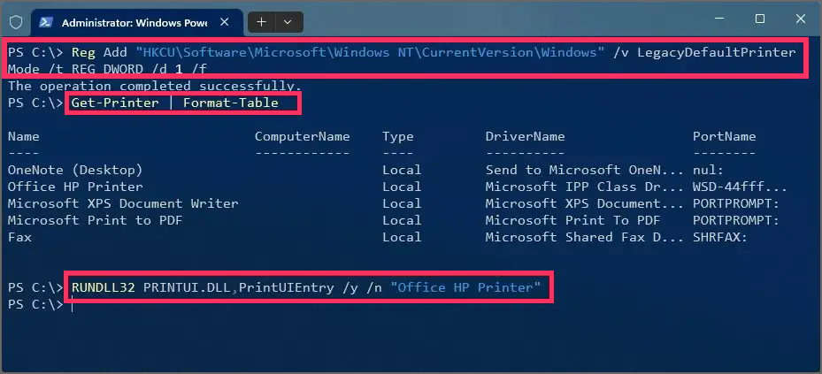 Bagaimana cara mengatur printer default di Windows 11? 4-windows-11-change-default-printer-command-cmd-powershell