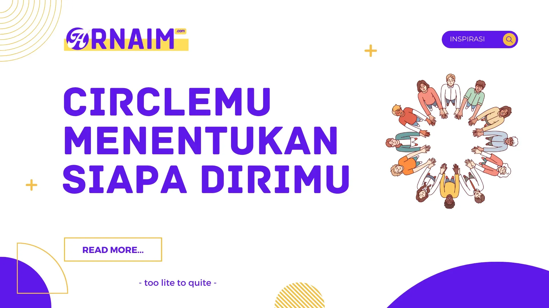 ARNAIM.COM - Circlemu Menentukan Siapa Dirimu