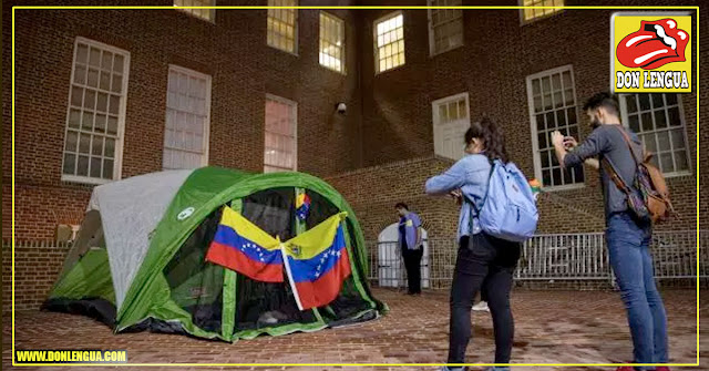 Le cortaron la luz a los comunistas que invaden la Embajada de Venezuela en Washington