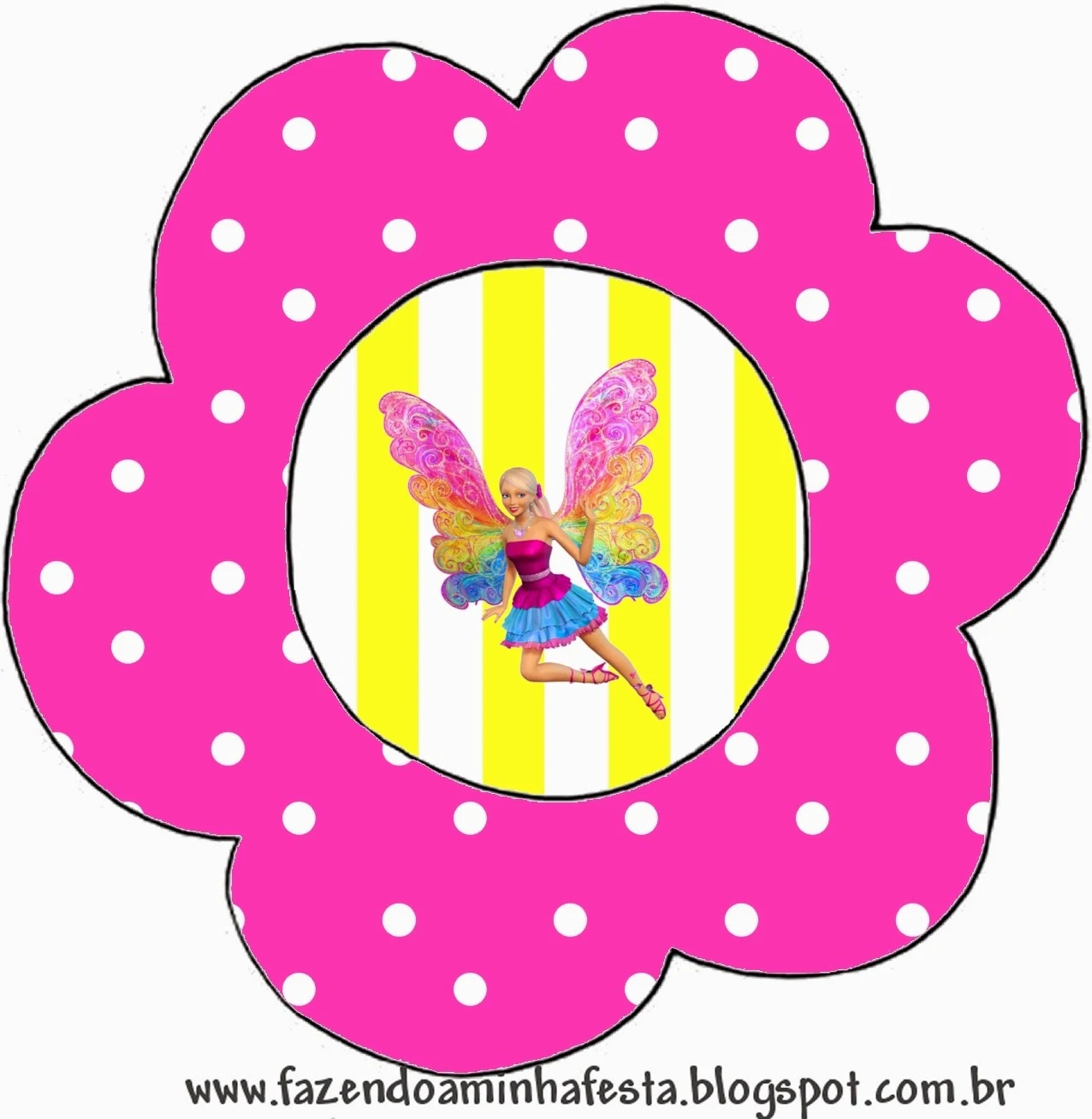 Barbie Fairytopia Flower Invitation.