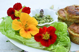 Petites bouchées moelleuses et fondantes aux  courgettes à la truite fumée et à la mozzarella ©Popote et Nature