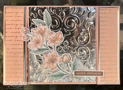 Andrea Sargent, Social Stamping, 3 Layer Spanner card, Parisian Blossoms, Modern Heart, Puzzle Pieces, Stampin Blends, Mini Catalogue, Stampin Up, Strong & Beautiful